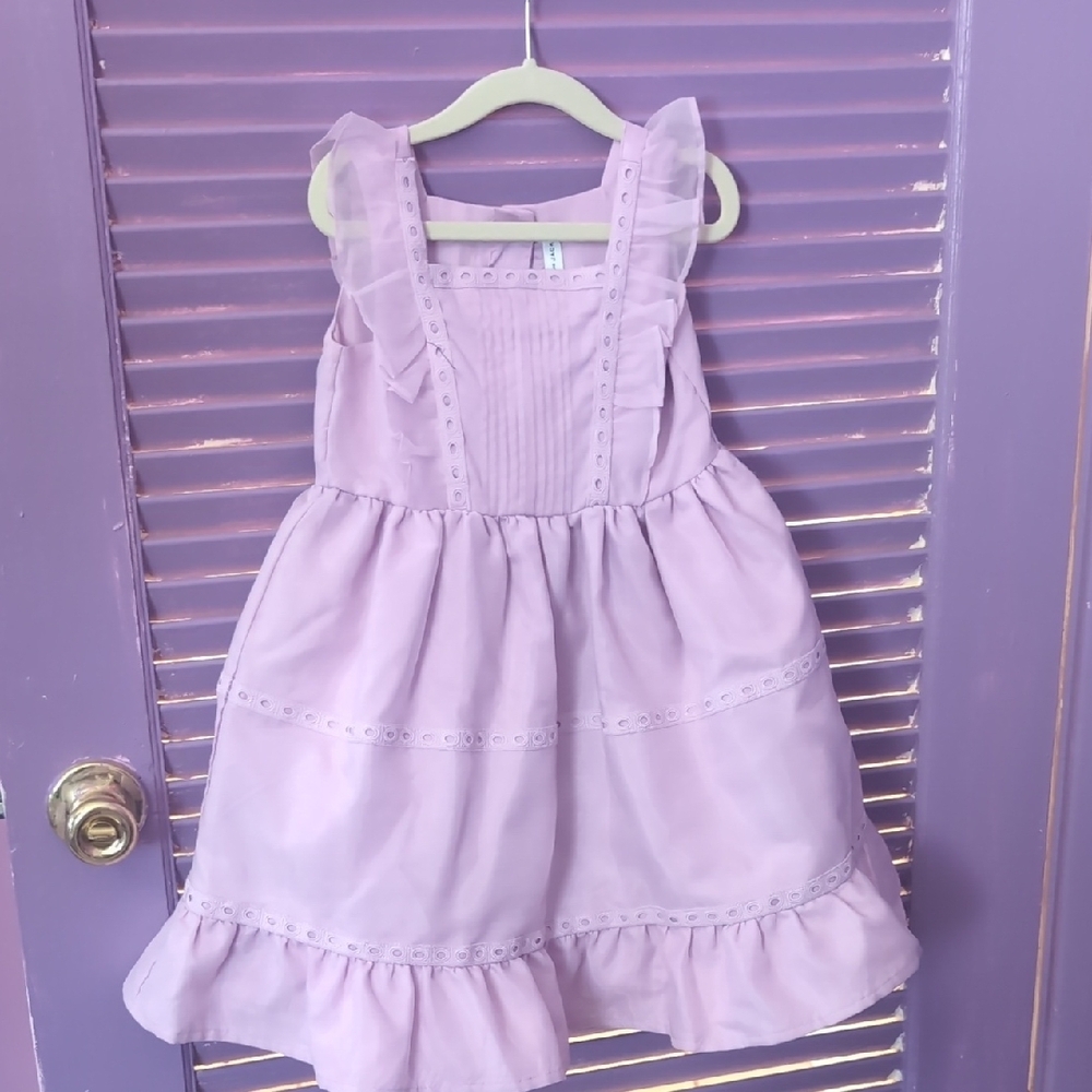 Janie and Jack Purple Smocked Ruffled Sundress